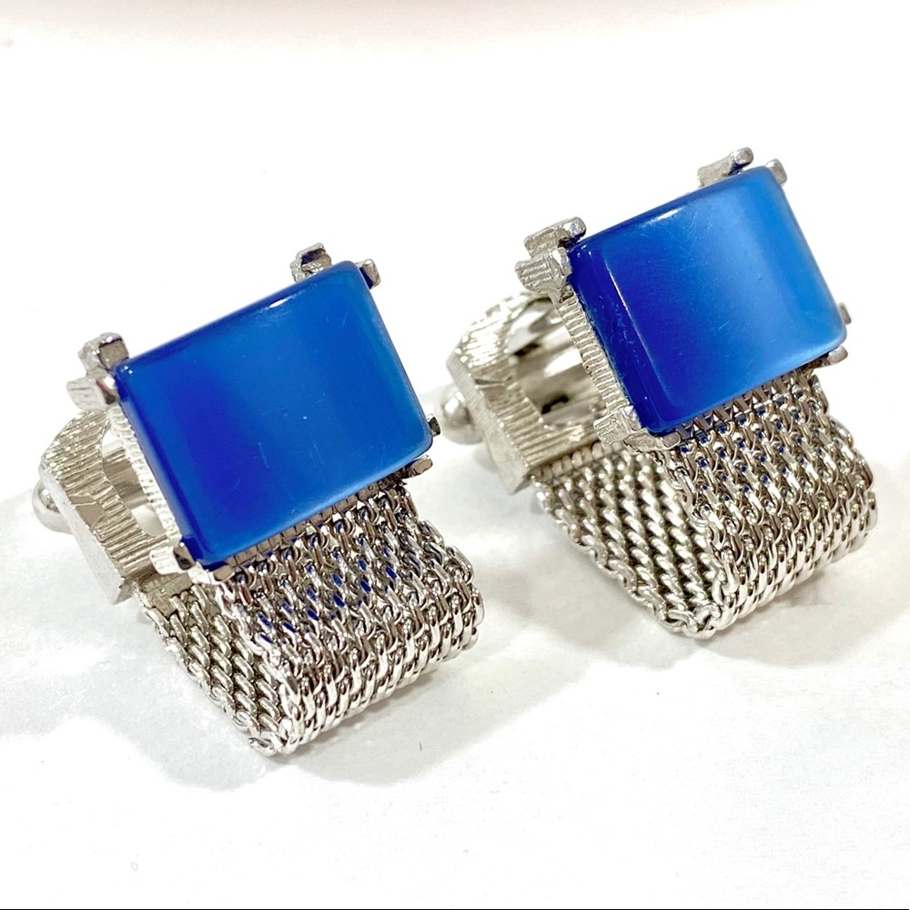 SWANK Blue Stone Cufflinks